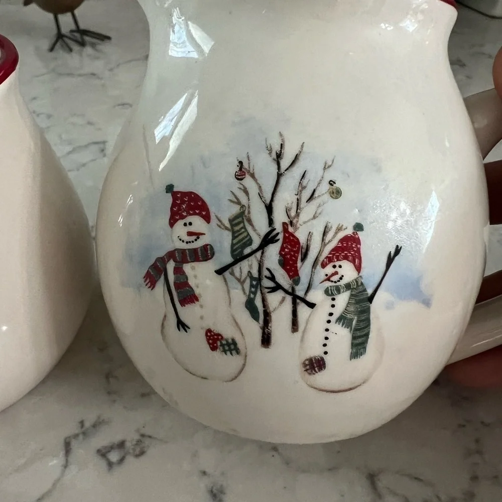 Christmas royal season sugar creamer set